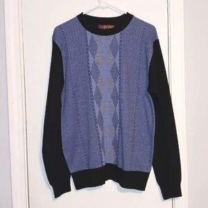 ELAR Blue Design Crewneck Sweater
